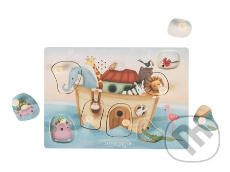 Little Dutch Sound Puzzle Noah’s Ark puzzle s melodií 12 m+ 1 ks