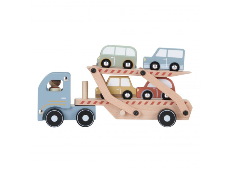 Little Dutch Náklaďák s autíčky dřevěný