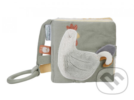 Little Dutch Little Farm Soft Activity Book kontrastní edukativní knížka 1 ks