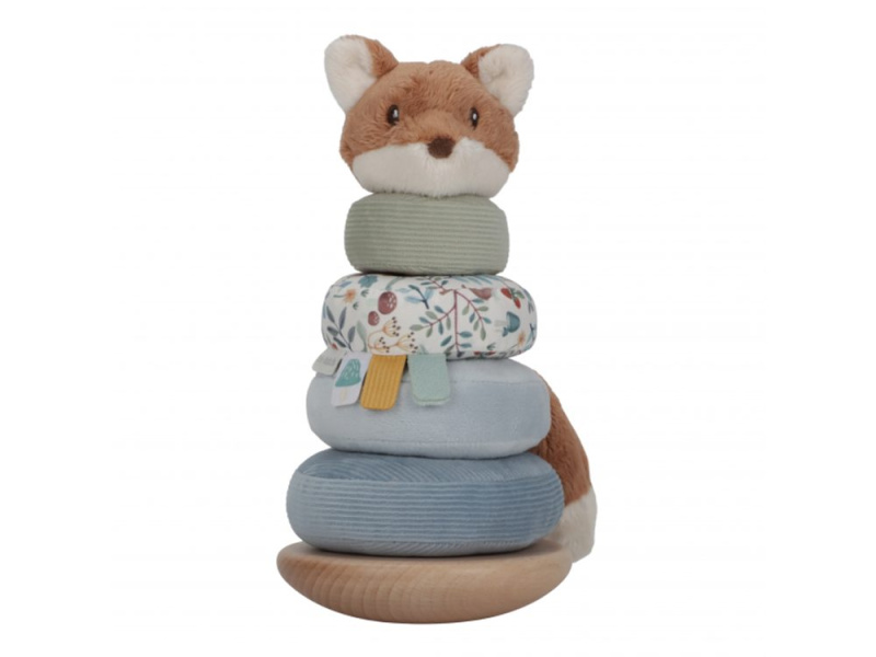Little Dutch Forest Friends Tumble Stacker nasazovací kroužky 12 m+ 1 ks