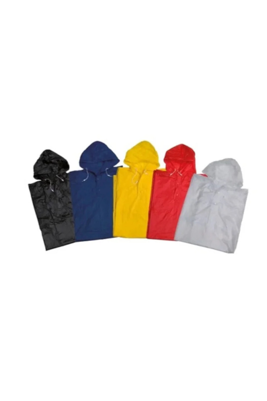 Poncho przeciwdeszczowe pcv FLUO ORANGE univerzální