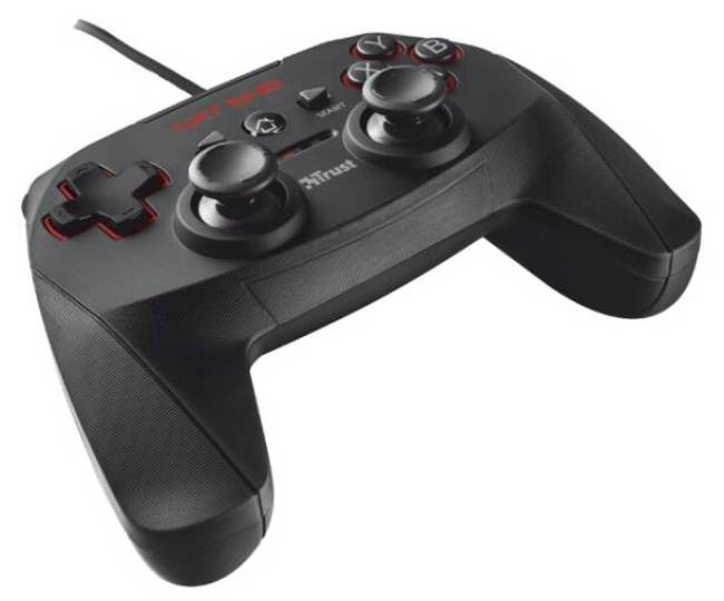 Gamepad Trust GXT 540 Wired pro PC, PS3 / USB 2.0 / 13 tlačítek / černá Varianta: ivi1
