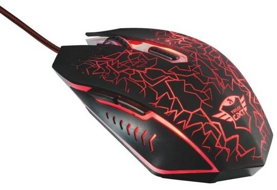 Myš Trust GXT 105 Izza Illuminated / 2400 DPI / černá Varianta: ivi1