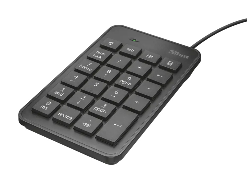 TRUST  XALAS Numerický blok, USB, černý