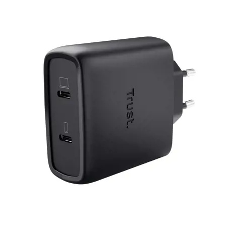 Trust Maxo - USB-C GaN nabíječka - 2 porty, 65W, 2 m, černá