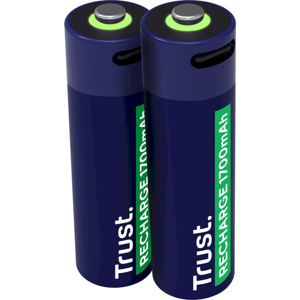 Trust - USB-C nabíjecí baterie - AA, 2 ks