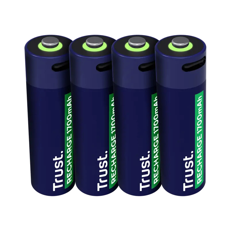 Trust - USB-C nabíjecí baterie - AA, 4 ks