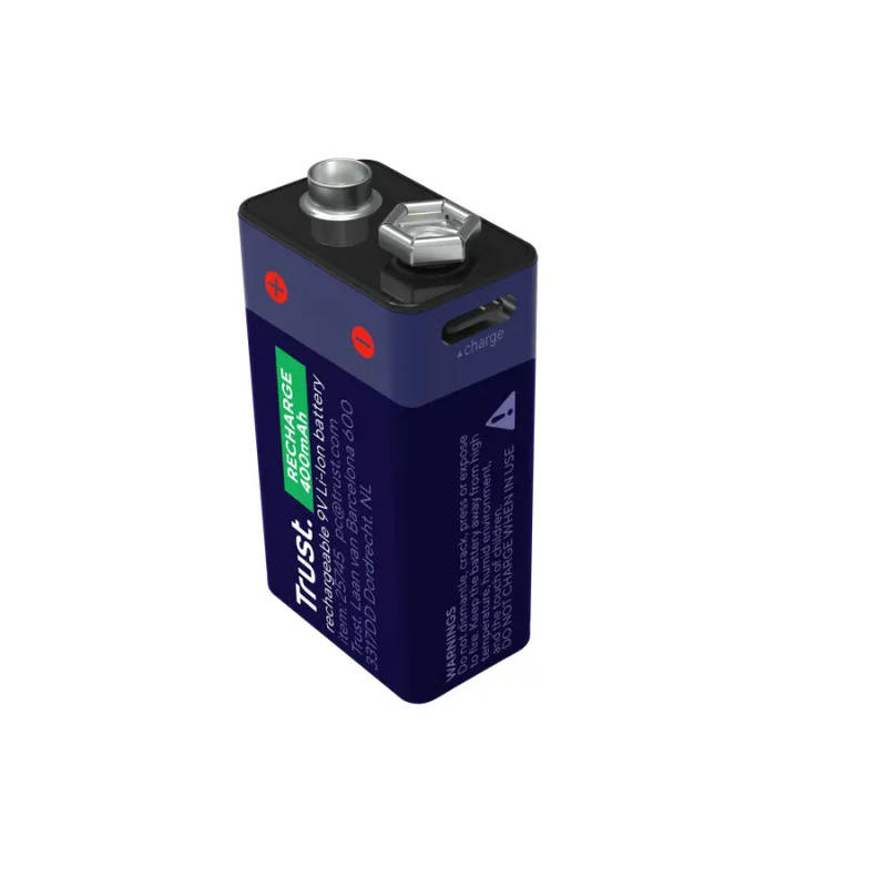 Trust USB-C dobíjecí baterie 9V Modrá/červená
