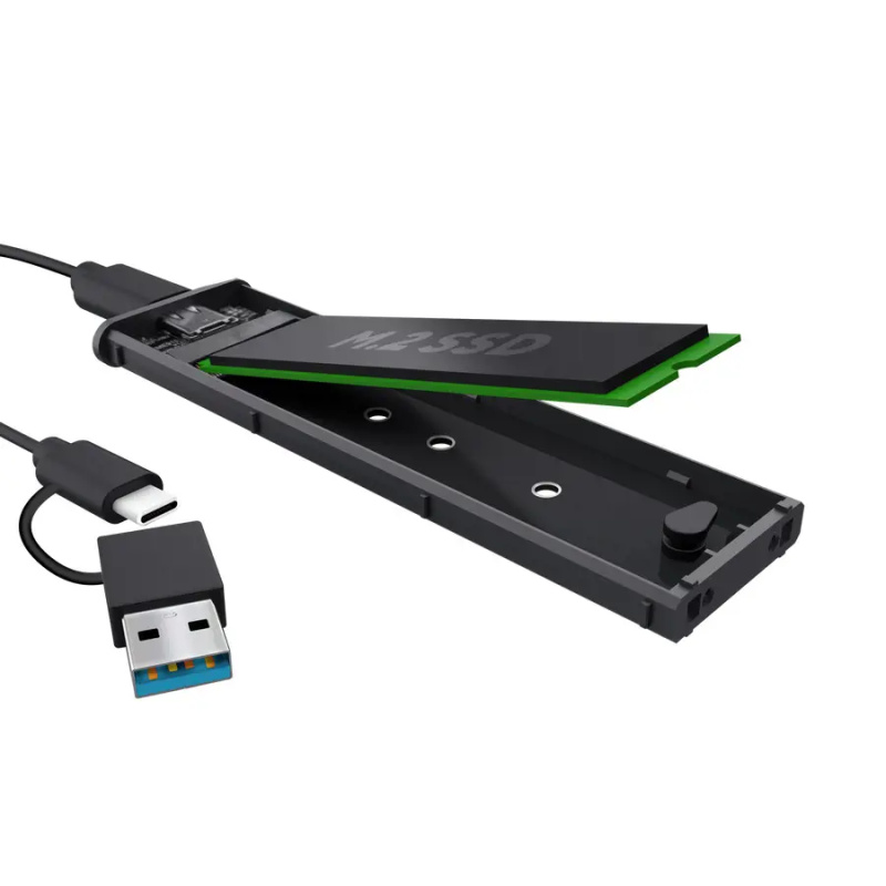 Trust externí USB-C box pro M.2 SSD 25806 Černá