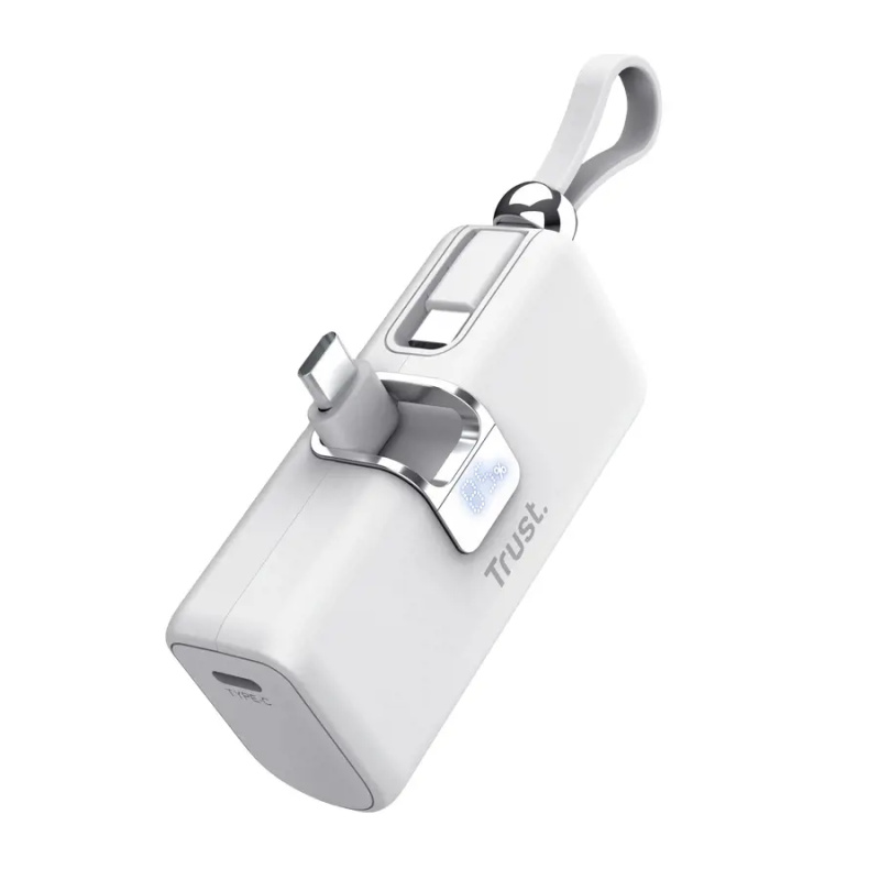 TRUST PACTO 5000 PD POCKET POWERBANK WHT