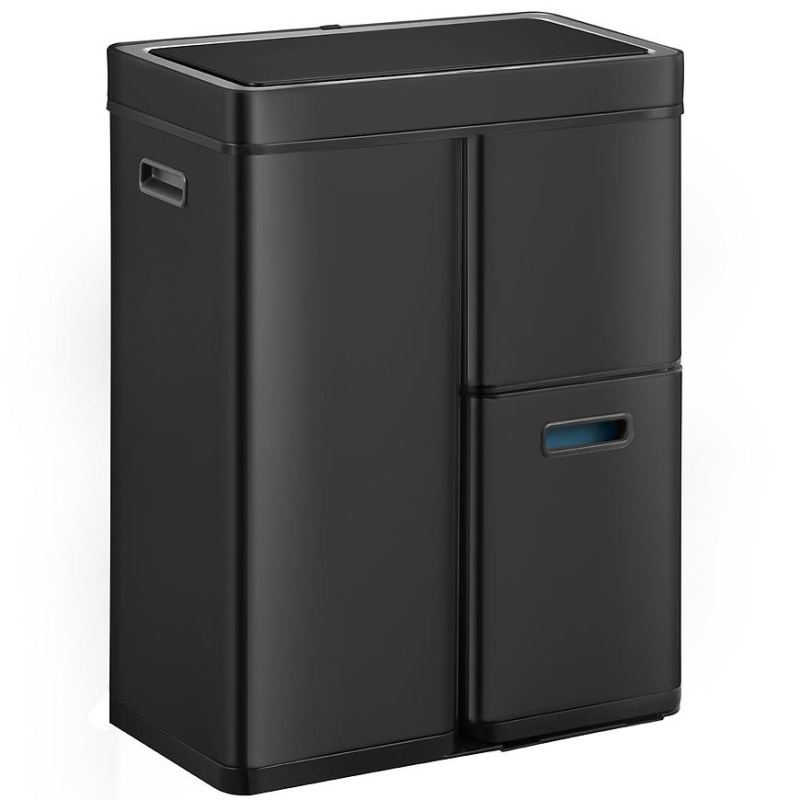 Odpadkový koš Eko Mirage plus 30+15+15l černý 933860