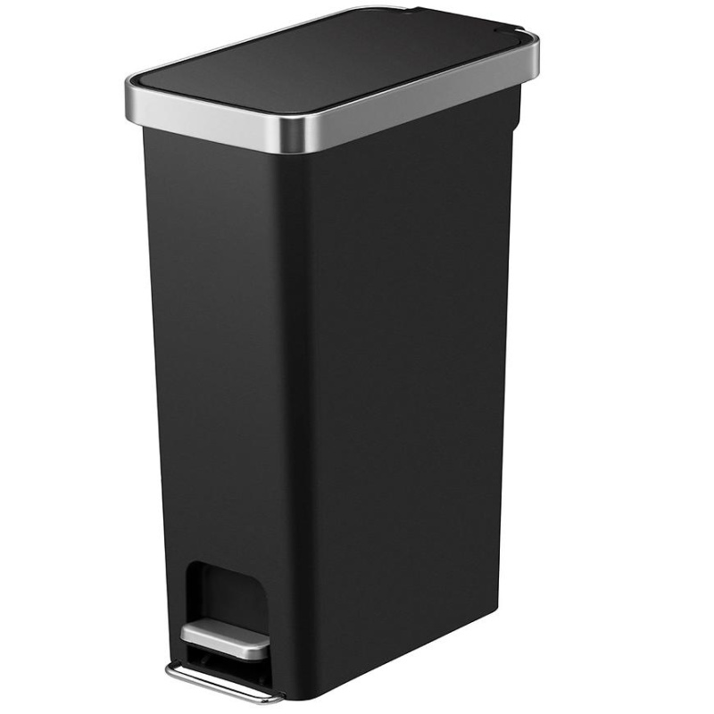 Odpadkový koš Eko Hana slim 40l černý 626840