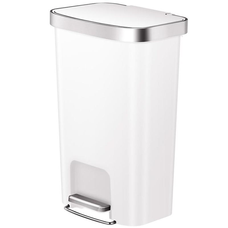 Odpadkový koš Eko Hana 25+25l bílý 625550