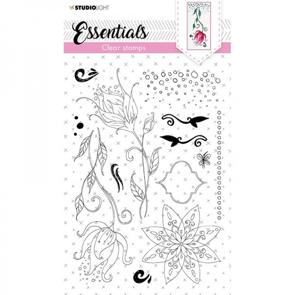 Gelová razítka Studio Light Quirky flowers (13 ks) – květinová fantazie Aladine