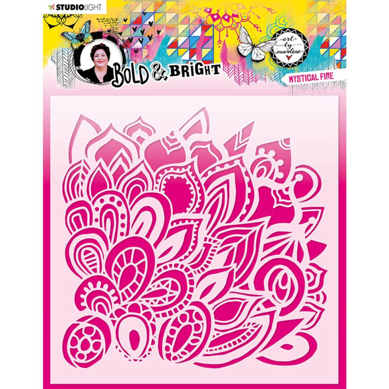 Studio Light Šablona Studio Light "Bold & Bright", 20x20 cm - Mystický oheň
