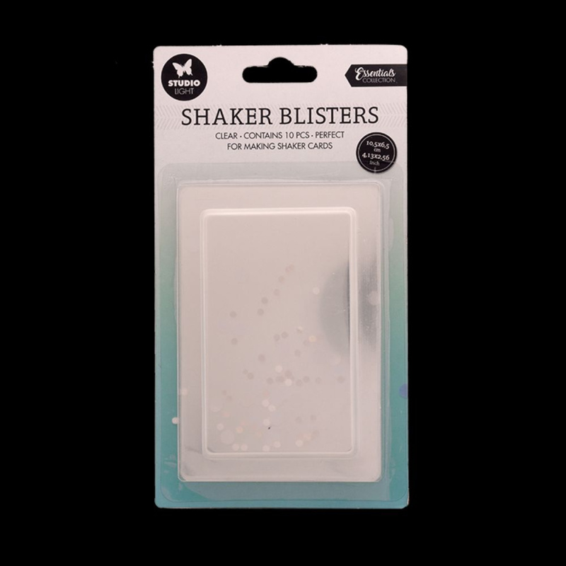 Plastová krytka na výrobu chrastidla Studio Light, 10,5 x 6,5 cm (10 ks) – obdelník Aladine