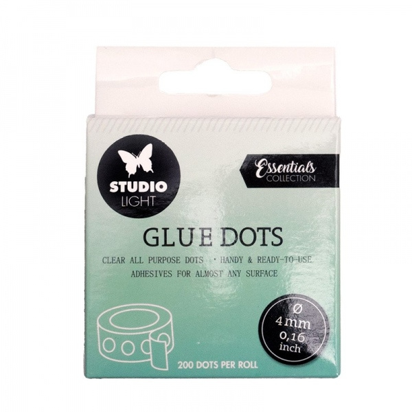 Gelové lepicí tečky Studio Light, oboustranné (200 ks) – 4 mm Aladine