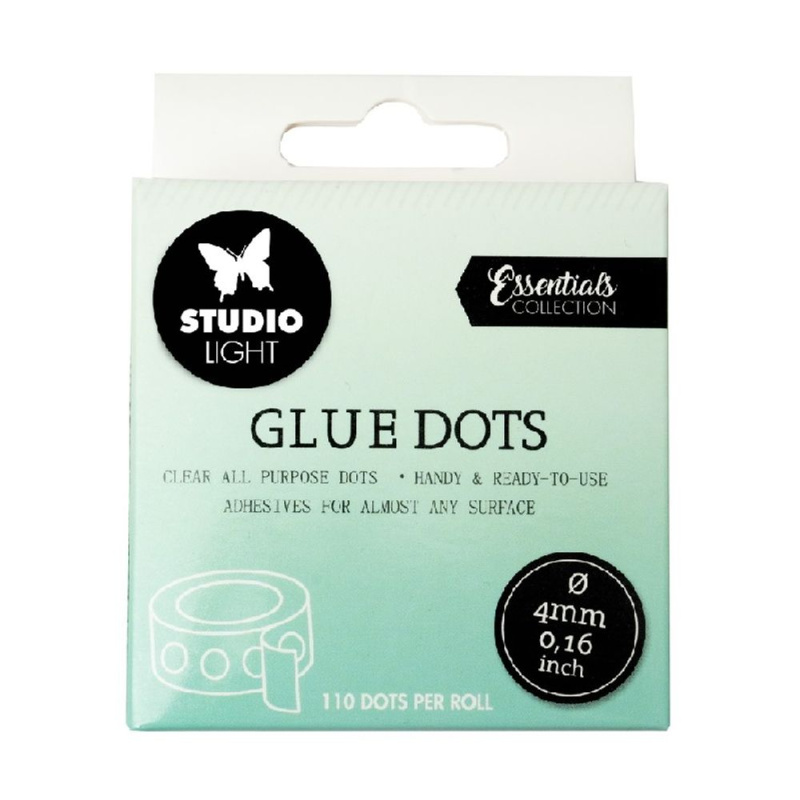 Gelové lepicí tečky Studio Light, oboustranné (200 ks) – 4 mm Aladine