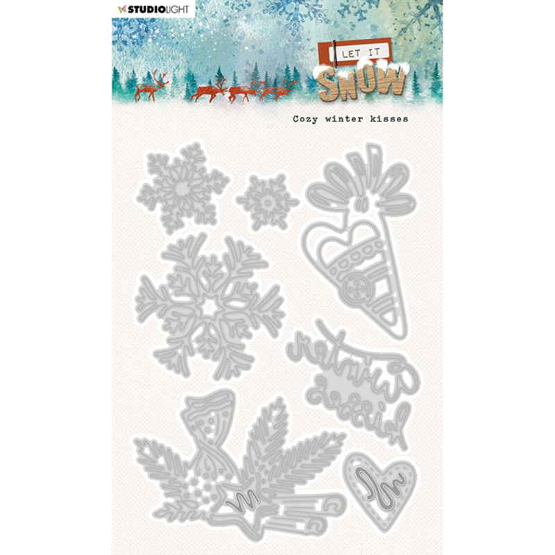 Studio Light Vyřezávací šablony Studio Light "Let it Snow", 7 ks - Vločky