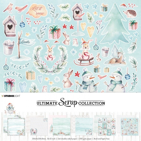 Studio Light Scrapbooková sada Studio Light, 30,5x30,5 cm, 12 l. - Vánoční kolekce