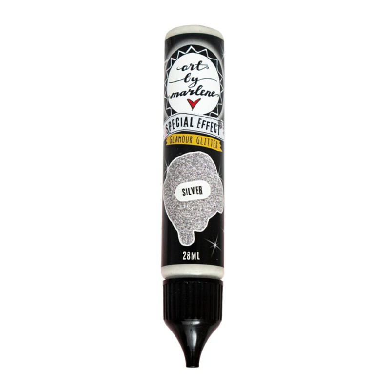 Akrylová barva Studio Light, kolekce ABM, 28 ml – třpytivá stříbrná Aladine