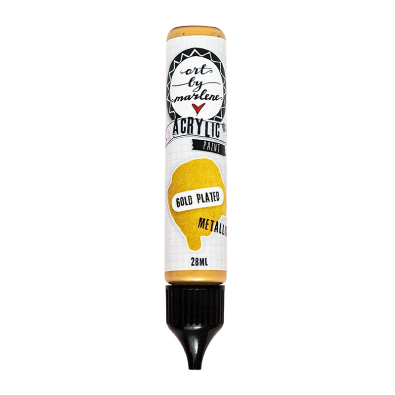 Akrylová barva Studio Light, kolekce ABM, 28 ml – metalická zlatá Aladine