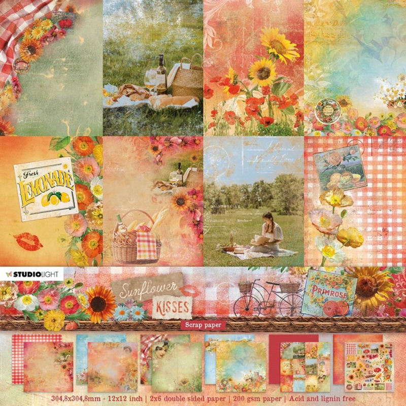 Studio Light Scrapbooková sada Studio Light "Sunflower Kisses", 30,5x30,5 cm, 12 l.