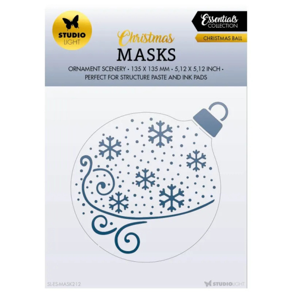 Studio Light Šablona Studio Light, 13,5x13,5 cm - Zasněžená ozdoba