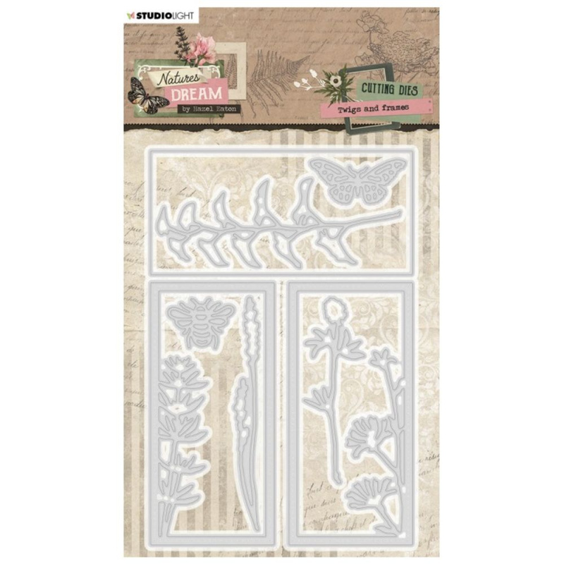 Studio Light Vyřezávací šablony Studio Light "Nature's Dream", 8 ks - Zarámované větvičky