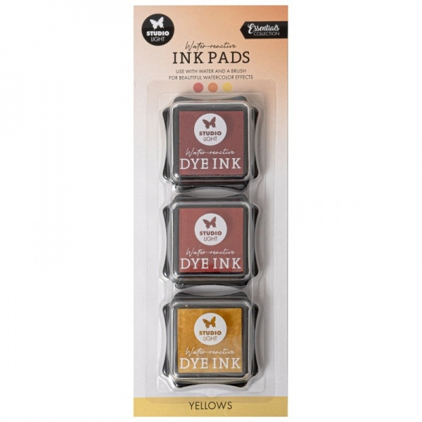 Studio Light Razítkovací polštářky Studio Light Dye Ink, 3 ks - žluté