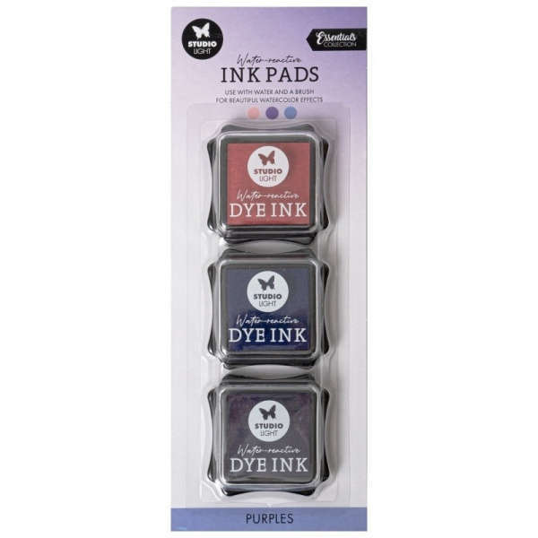 Studio Light Razítkovací polštářky Studio Light Dye Ink, 3 ks - fialové