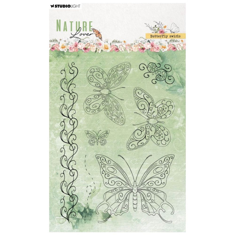 Studio Light Gelová razítka Studio Light "Nature Lover“, 7 ks - Motýlci