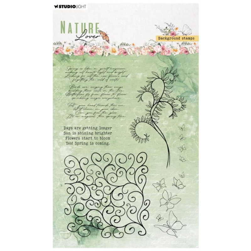 Studio Light Gelová razítka Studio Light "Nature Lover“, 6 ks - Podkladová