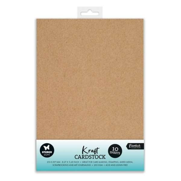 Sada papírů Studio Light, A4, 10 l. - kraftové Aladine