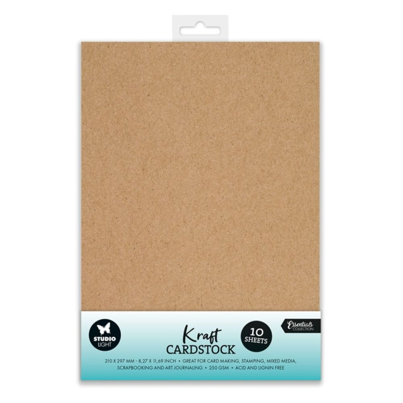 Sada papírů Studio Light, A4, 10 l. - kraftové Aladine