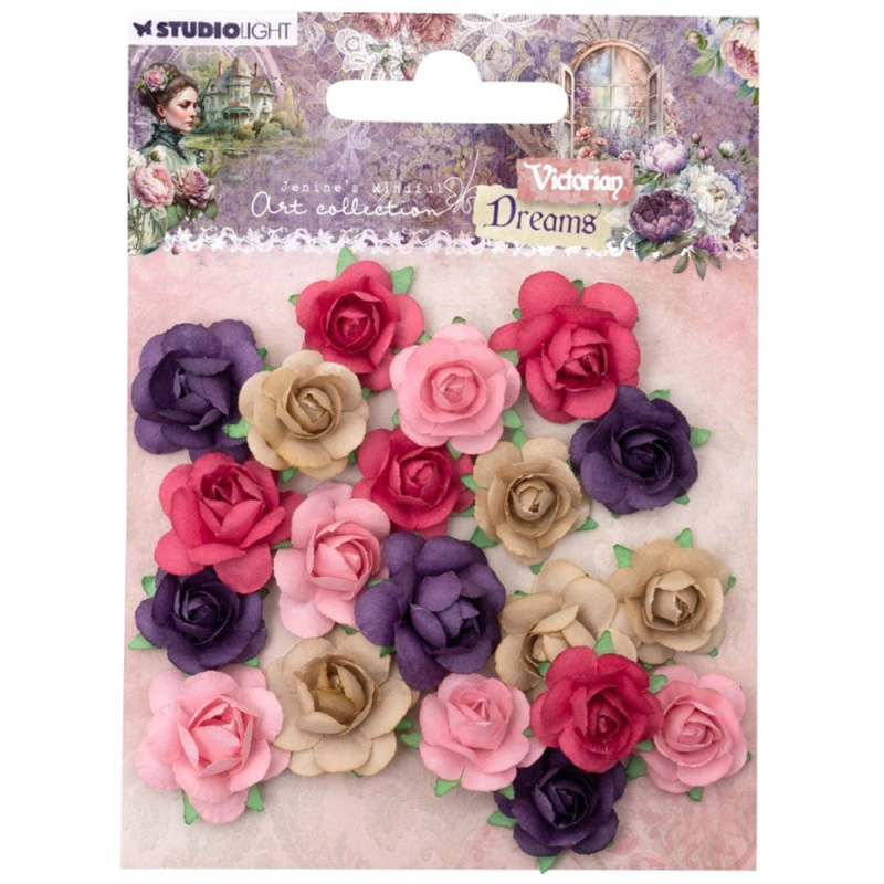 Studio Light Papírové květiny Studio Light "Victorian Dreams", 20 ks - Drobné květy