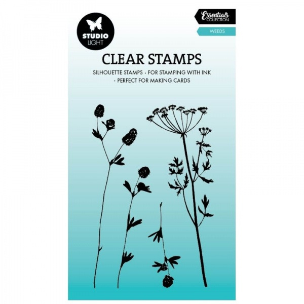 Studio Light Gelová razítka Studio Light, 4 ks - Sušené květiny, siluety