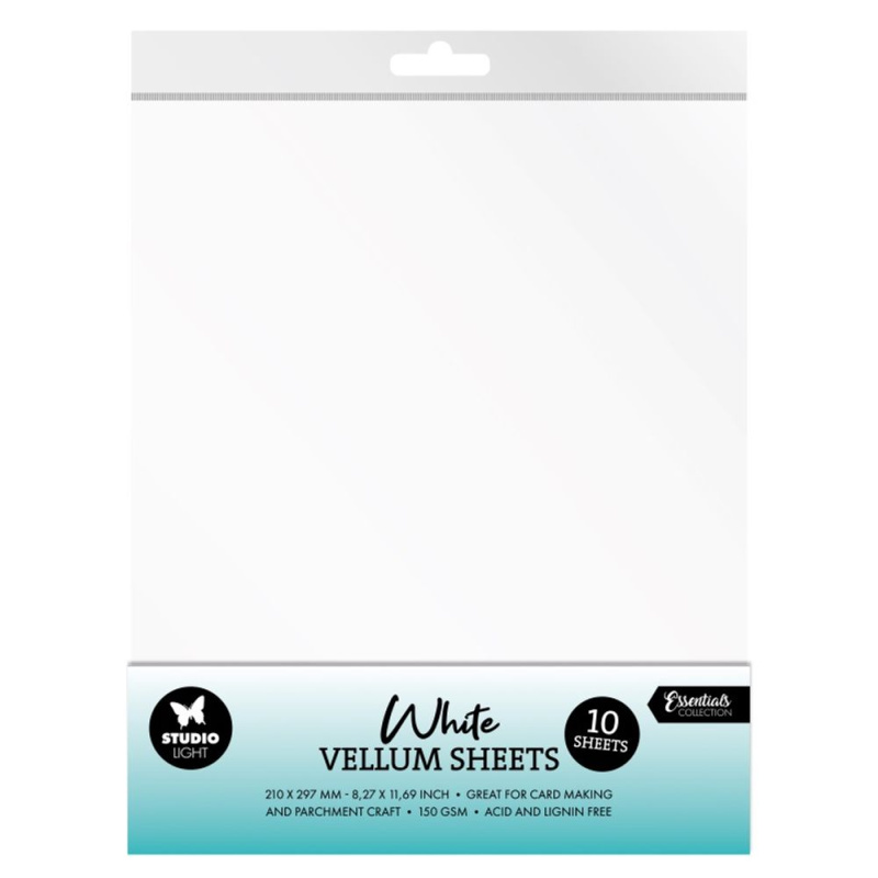 Pergamenové papíry Studio Light, A4, 10 l. - bílé Aladine