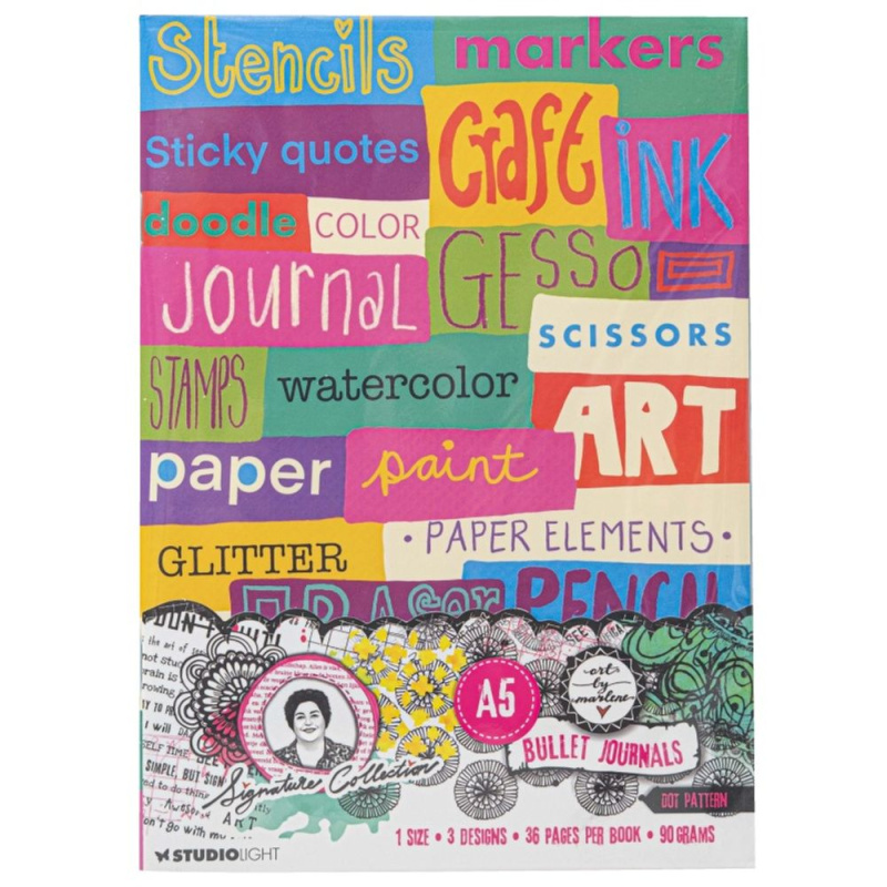Studio Light Bullet Journal Studio Light "Signature Collection", A5, 3 ks - tečkovaný