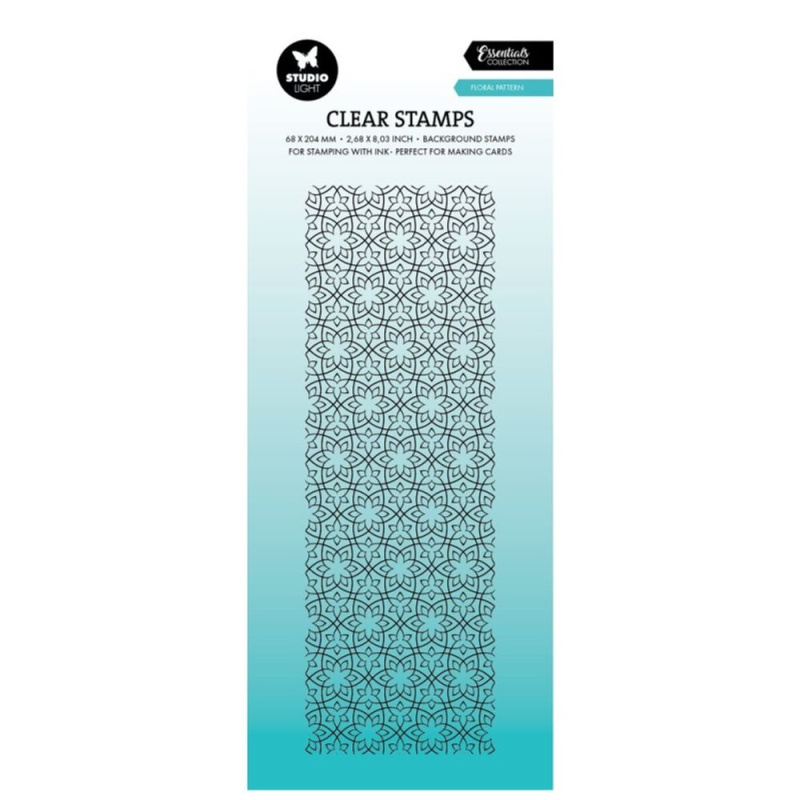 Studio Light Gelové razítko Studio Light, 6,8 x 20,4 cm - Florální pozadí