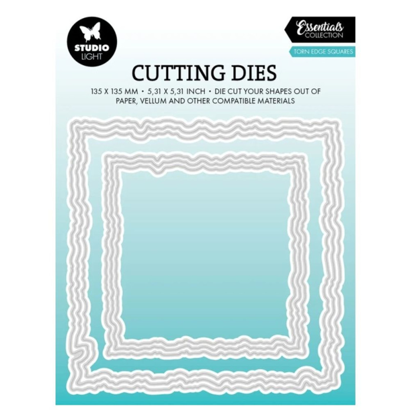 Studio Light Vyřezávací šablony Studio Light, 6 ks - Otrhané čtverce