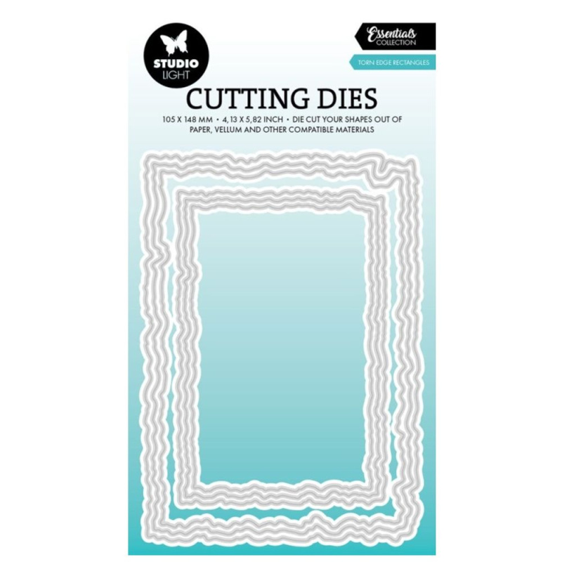 Studio Light Vyřezávací šablony Studio Light, 6 ks - Otrhané obdélníky