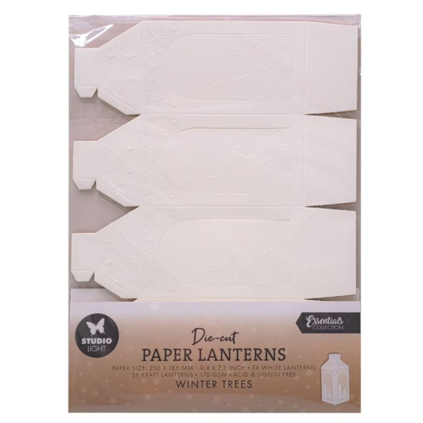 Studio Light DIY Vánoční lucerny Studio Light, 25x18,5 cm, 10 l. - Stromy