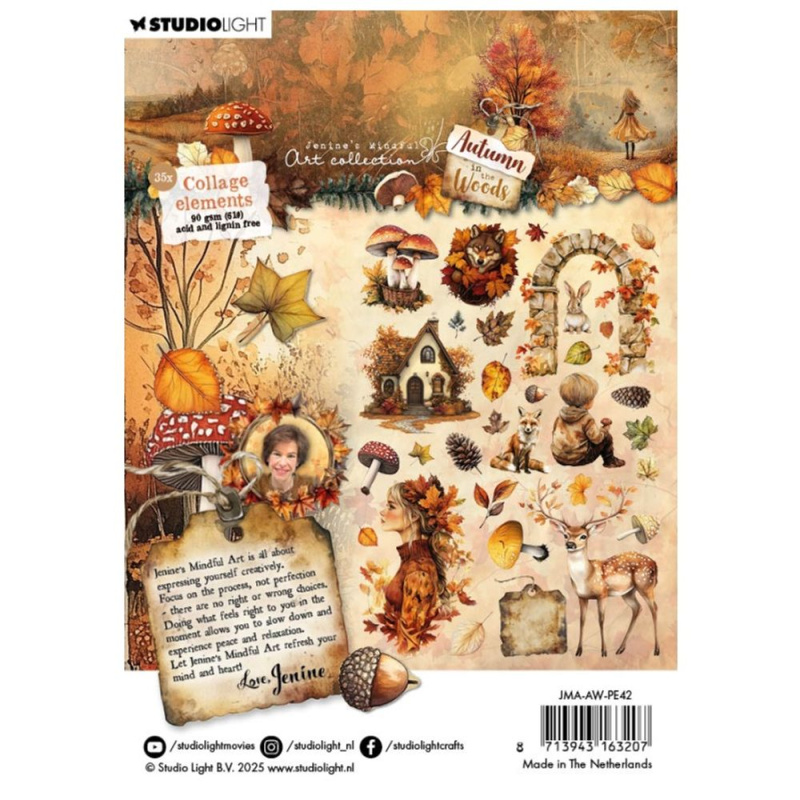 Studio Light Papírové výseky Studio Light "Autumn in the Woods", 35 ks - Podzim v lese