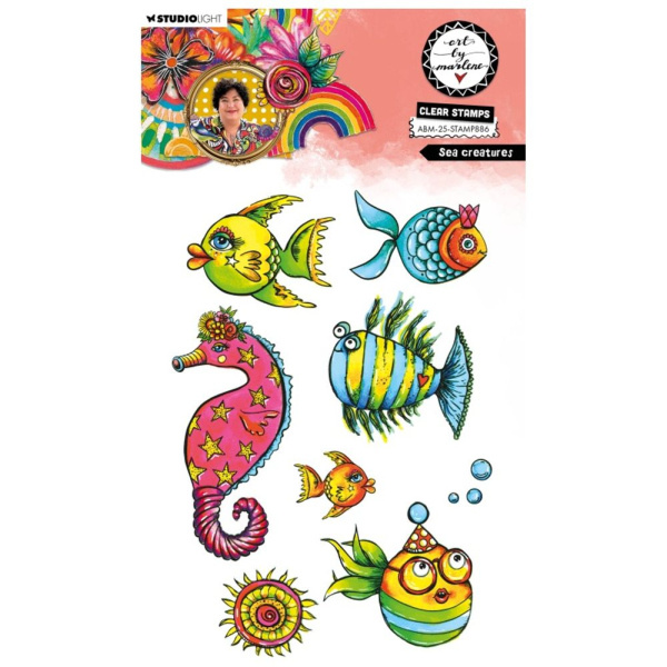 Studio Light Gelová razítka Studio Light "25“, 8 ks - Podmořské potvůrky