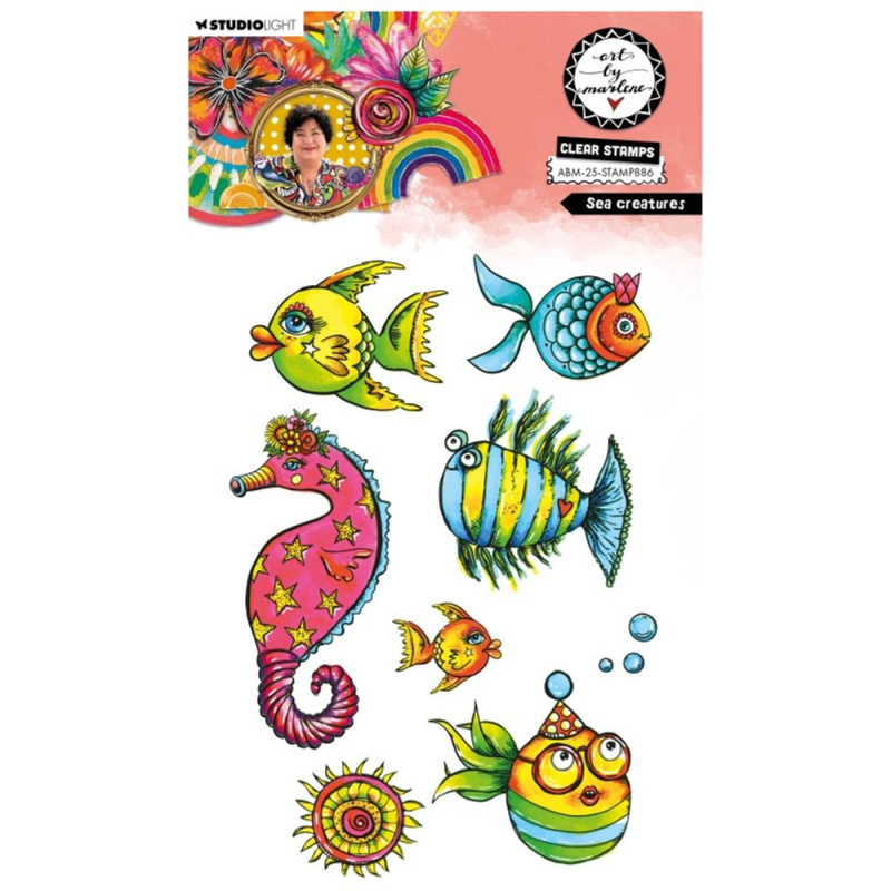 Studio Light Gelová razítka Studio Light "25“, 8 ks - Podmořské potvůrky