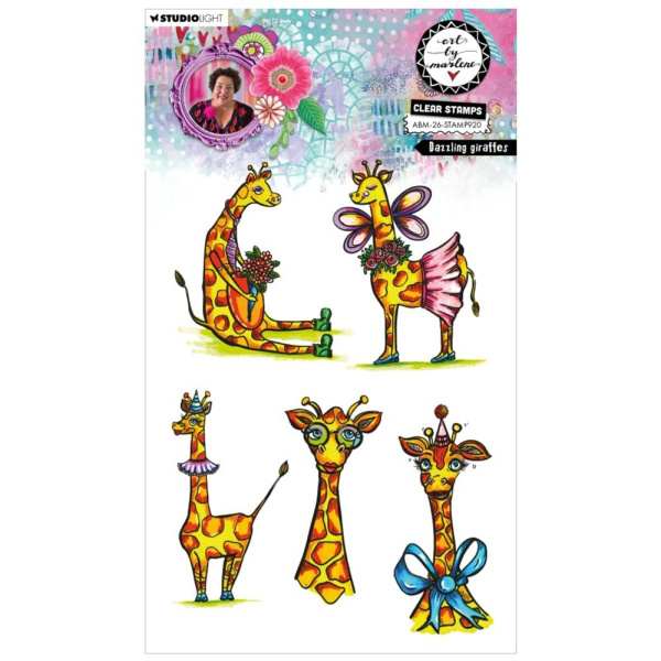 Studio Light Gelová razítka Studio Light "26“, 5 ks - Načančané žirafy