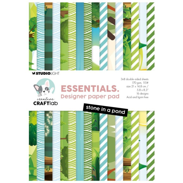 Studio Light Blok podkladových papírů Studio Light A5, 24 l. - Rybník