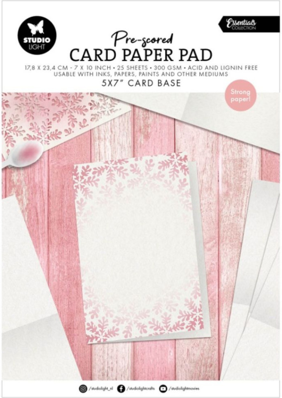 Studio Light Základy přání v bloku Studio Light, 25 l. - Přání 5"x7" (12,7x17,8 cm)