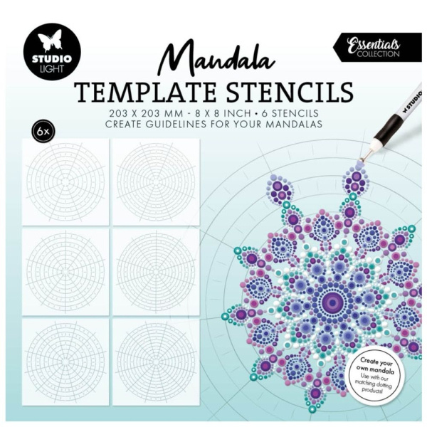 Studio Light Šablony Studio Light, 6 ks - Předloha na mandaly